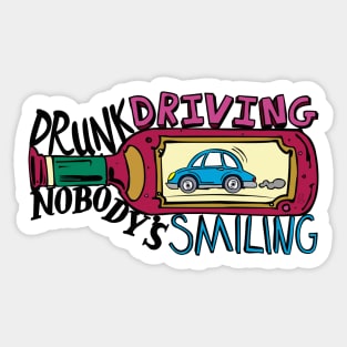 drunk bunk Sticker